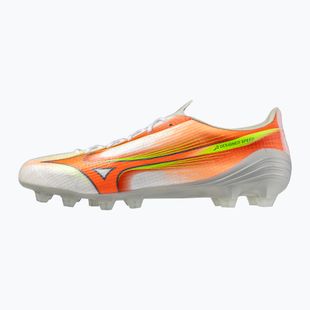 Кросівки футбольні Mizuno Alfa III Pro FG white/lava orange/evening primrose