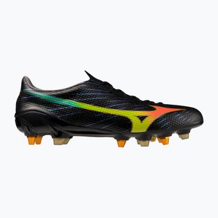 Кросівки футбольні Mizuno Alfa III Elite Mix black/lava orange/evening primrose
