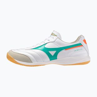 Кросівки футбольні Mizuno Morelia Sala Elite IN white/arcadia/lava orange