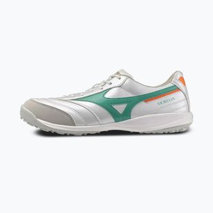 Кросівки футбольні Mizuno Morelia Sala Pro TF white/arcadia/lava orange