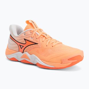 Кросівки волейбольні Mizuno Wave Momentum Elite flamingo coral/lava orange/white