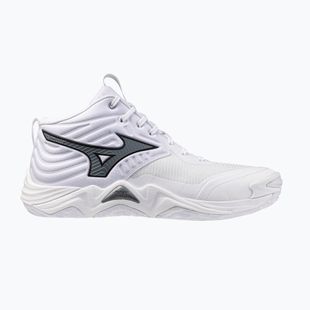 Кросівки волейбольні Mizuno Wave Momentum Elite Mid white/metallic gray/black