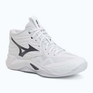Кросівки волейбольні Mizuno Wave Momentum Pro Mid white/metallic gray/black