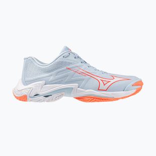 Кросівки волейбольні жіночі Mizuno Wave Lightning Elite blue finch/white/lava orange