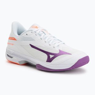 Кросівки тенісні жіночі Mizuno Wave Exceed Court AC white/dahlia/lava orange