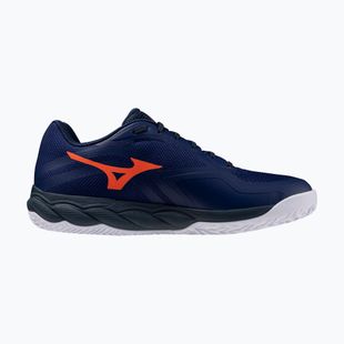 Кросівки тенісні чоловічі Mizuno Wave Enforce Court 2 CC beacon blue/lava orange/white