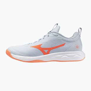 Кросівки волейбольні жіночі Mizuno Wave Luminous Pro blue finch/lava orange/flamingo coral
