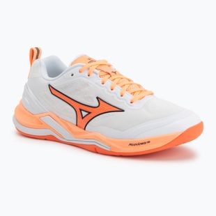 Кросівки гандбольні Mizuno Wave Stealth Elite white/lava orange