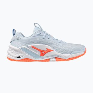Кросівки гандбольні жіночі Mizuno Wave Stealth Neo 2.1 blue finch/lava orange/white