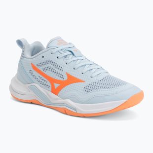 Кросівки гандбольні жіночі Mizuno Wave Stealth Pro blue finch/lava orange