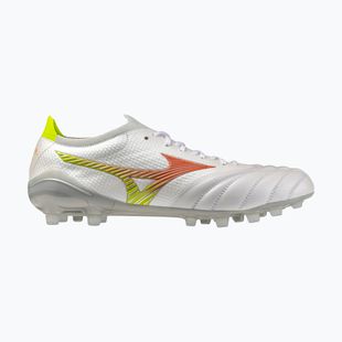 Кросівки футбольні Mizuno Morelia Neo V β Japan AG white/lava orange/evening primrose