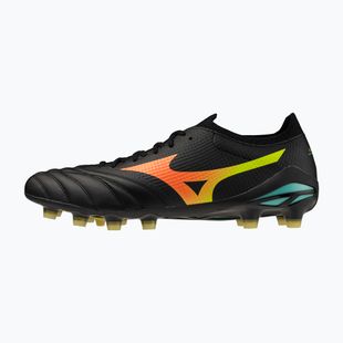Кросівки футбольні Mizuno Morelia Neo V β Pro FG black/lava orange/arcadia