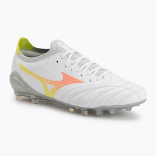Кросівки футбольні Mizuno Morelia Neo V β Pro AG white/lava orange/evening primrose