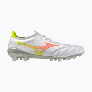 Кросівки футбольні Mizuno Morelia Neo V β Pro AG white/lava orange/evening primrose