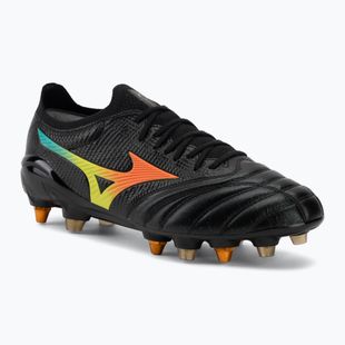 Кросівки футбольні Mizuno Morelia Neo V β Japan Mix black/lava orange/arcadia