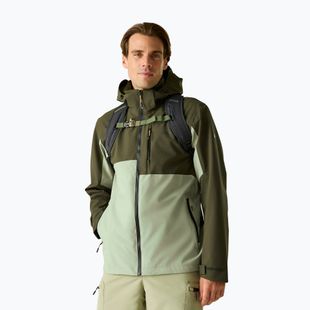 Куртка дощовик чоловіча REGATTA Waterproof Shell Bosfield light sage/dark khaki