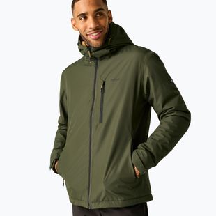 Куртка дощовик чоловіча REGATTA Allston dark khaki/wood brown