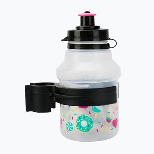 Пляшка велосипедна дитяча Polisport Lolipops 350 мл Junior + кошик clear