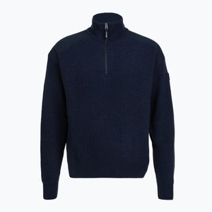 Светр чоловічий Dovre Ribbed Knit Half Zip navy