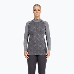 Кофта термоактивна жіноча Dovre Wool Organic Half Zip grey