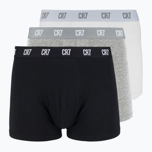 Труси чоловічі CR7 Basic Trunk 3 пари white/ greymelange/ black