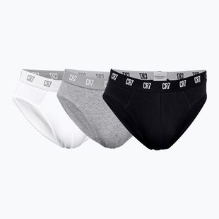 Труси чоловічі CR7 Basic Brief 3 пари black/grey/white