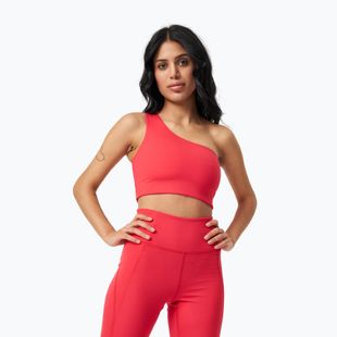 Бюстгальтер для тренувань Girlfriend Collective Bianca One Shoulder cherry