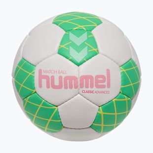 М'яч гандбольний Hummel Classic Advanced HB off white/green/yellow size 2