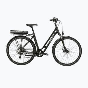 Велосипед електричний KROSS Sentio Hybrid 1.0 el. 504 Wh чорний/срібний/глянцевий