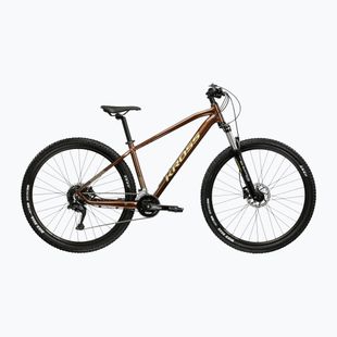 Велосипед гірський KROSS Hexagon 5.0 27.5" коричневий/золотий/глянцевий