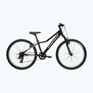 Велосипед дитячий KROSS Lea Jr 1.0 W чорний/срібний/глянцевий