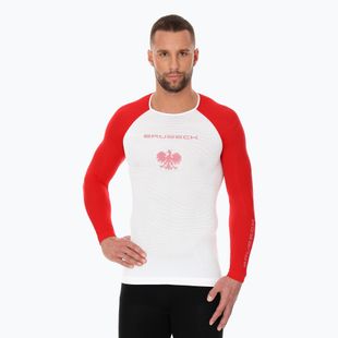 Лонгслів термічний чоловічий Brubeck LS1319 3D Husar Pro білий / червоний