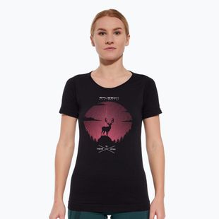 Жіноча термофутболка Brubeck SS1272 Outdoor Wool Pro чорна