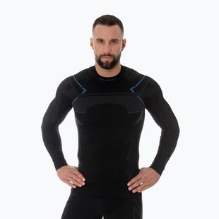 Чоловіча термоактивна кофта Brubeck Thermo чорний/синій