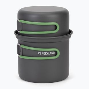 Набір кастрюль Rockland Travel Pro grey/green