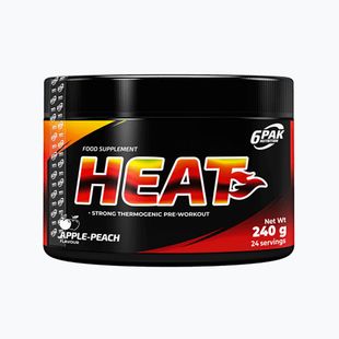 Передтренувальний комплекс 6PACK Heat 240 g Apple Peach