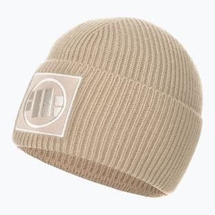 Шапка зимова чоловіча Pitbull Beanie Logo Single Layer Cuff sand