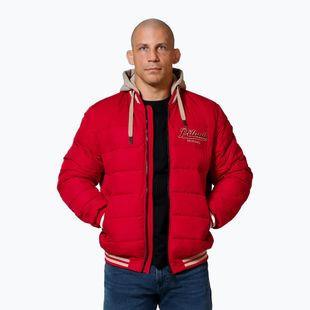 Куртка чоловіча Pitbull Hidden Quilted Hooded red/beige