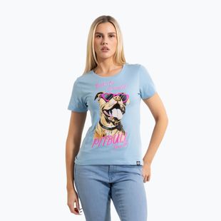 Футболка жіноча Pitbull Synglasses Dog light blue