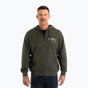 Кофта чоловіча Pitbull Troublemaker Hooded Zip Sweatshirt old green