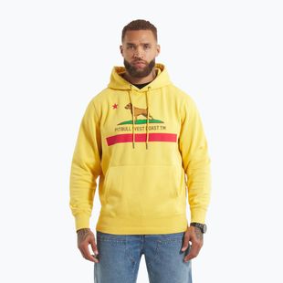 Кофта чоловіча Pitbull California Flag Hooded Sweatshirt washed yellow