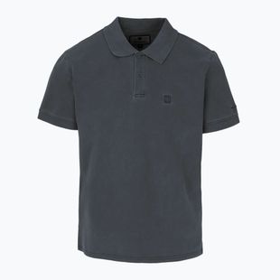 Футболка поло чоловіча Pitbull Washed Polo dark graphite