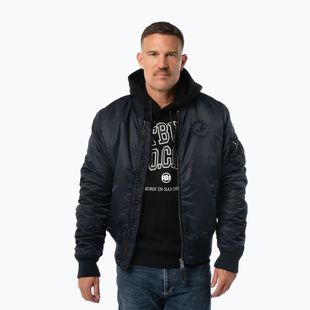 Куртка чоловіча Pitbull Hacket Washed Bomber dark navy