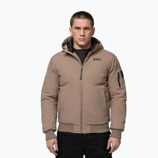 Куртка зимова чоловіча Pitbull Balboa 2 Hooded dark sand