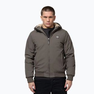 Куртка зимова чоловіча Pitbull Elkwood 3 Sherpa Hooded taupe