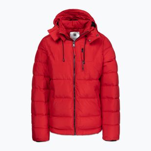 Куртка зимова чоловіча Pitbull Piedmont Quilted Hooded fluo/red