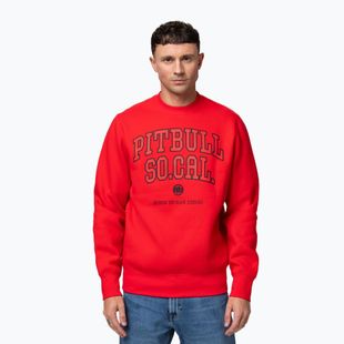 Кофта чоловіча Pitbull So Cal Crewneck fluo/red
