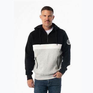 Кофта чоловіча Pitbull Gibson Hooded black/grey melange