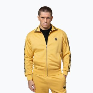 Кофта чоловіча Pitbull Trackjacket Tape Logo Terry Group pale yellow