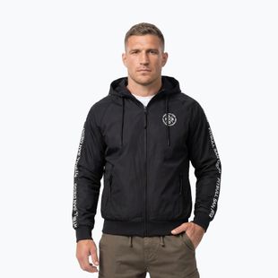 Куртка чоловіча Pitbull Athletic Tape Nylon Hooded black